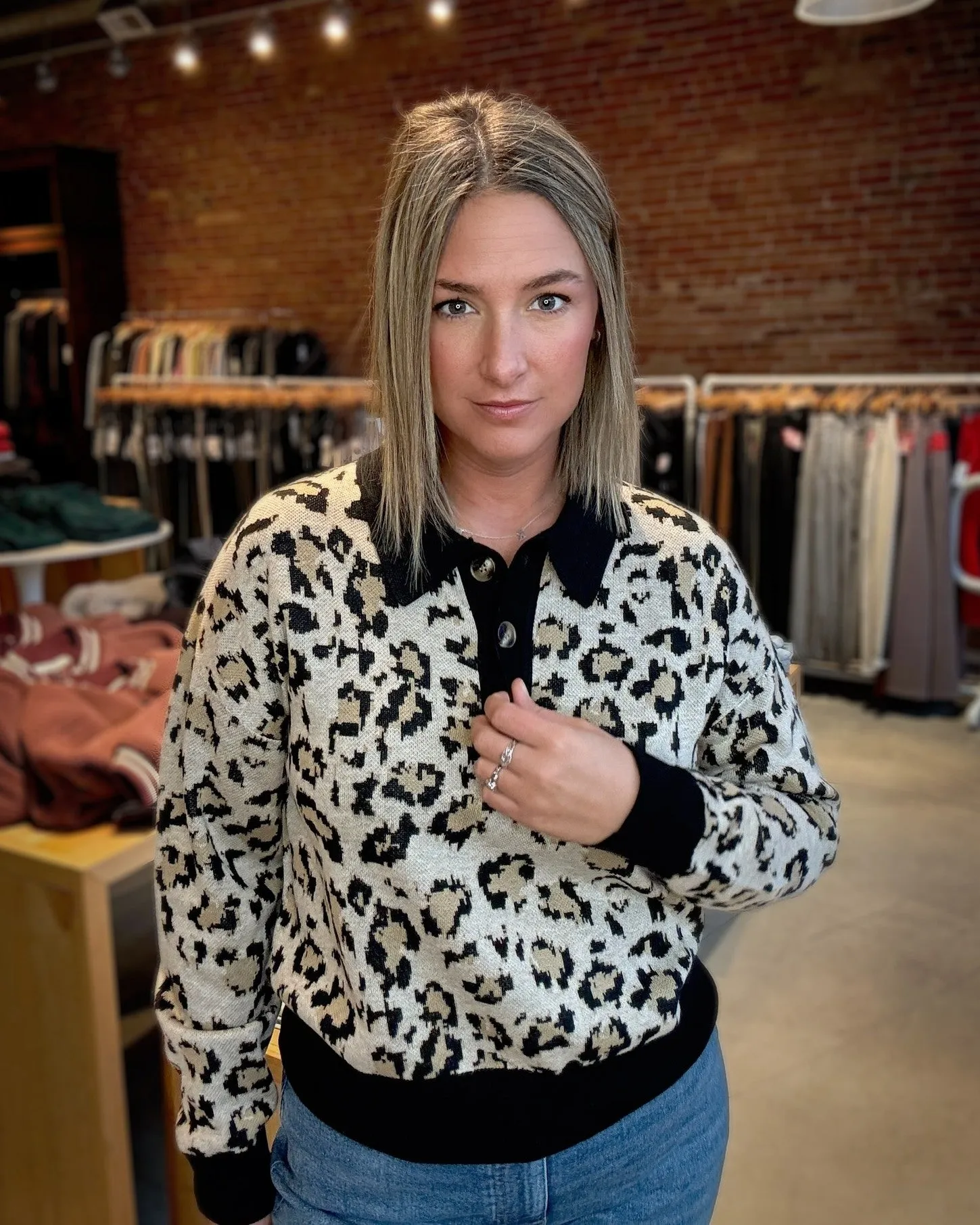 Heartloom Rowan Polo Sweater