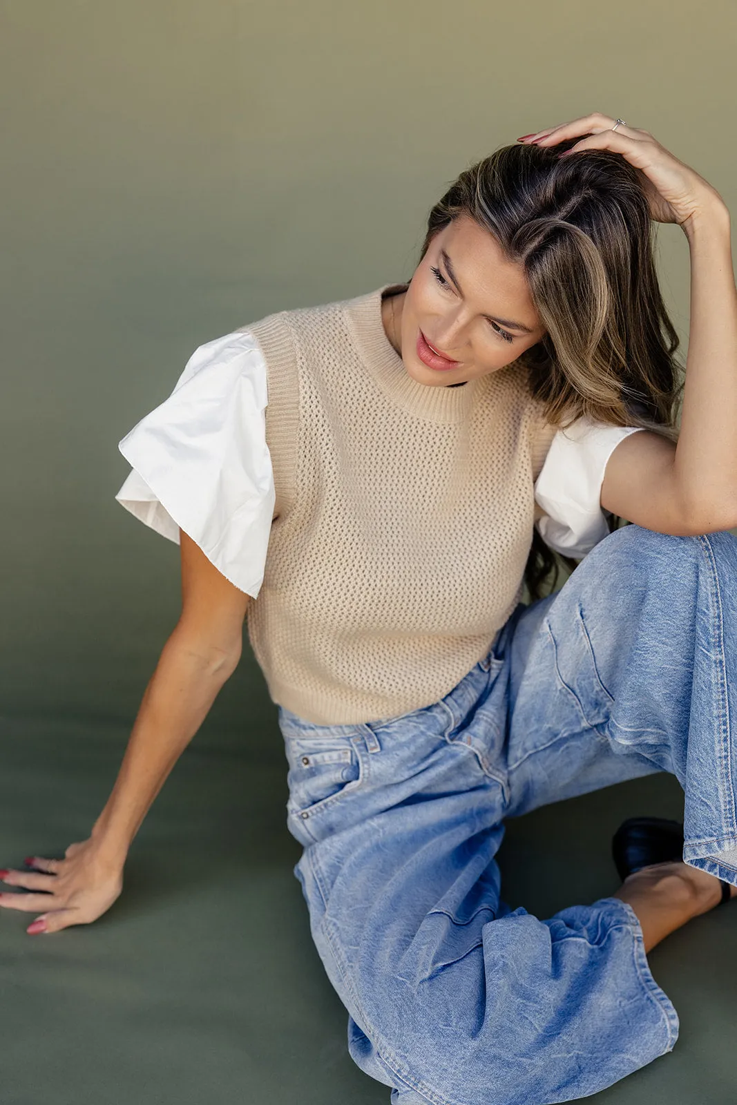 Here Tonight Flare Sleeve Vest