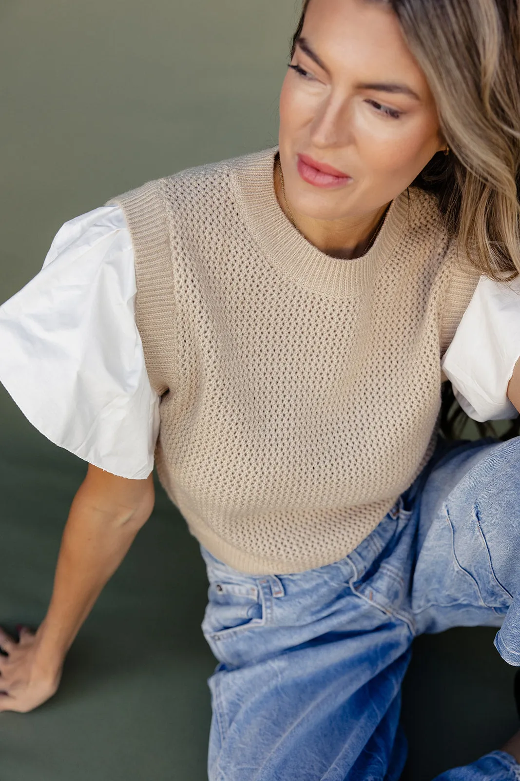 Here Tonight Flare Sleeve Vest