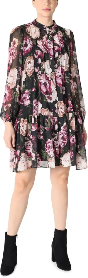 Julia Jordan Women's Pleated Front Button Down Dress
