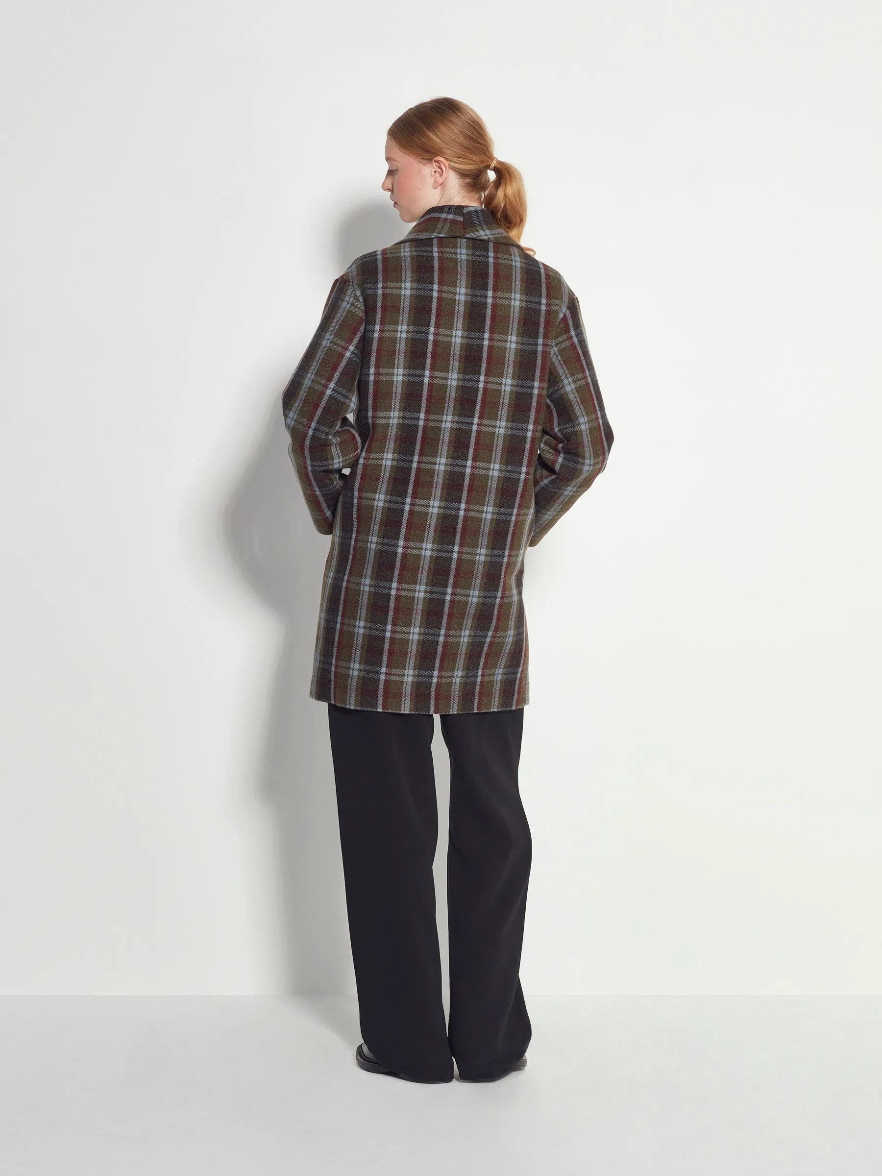 Juliette Hogan - Barb Coat Khaki Check