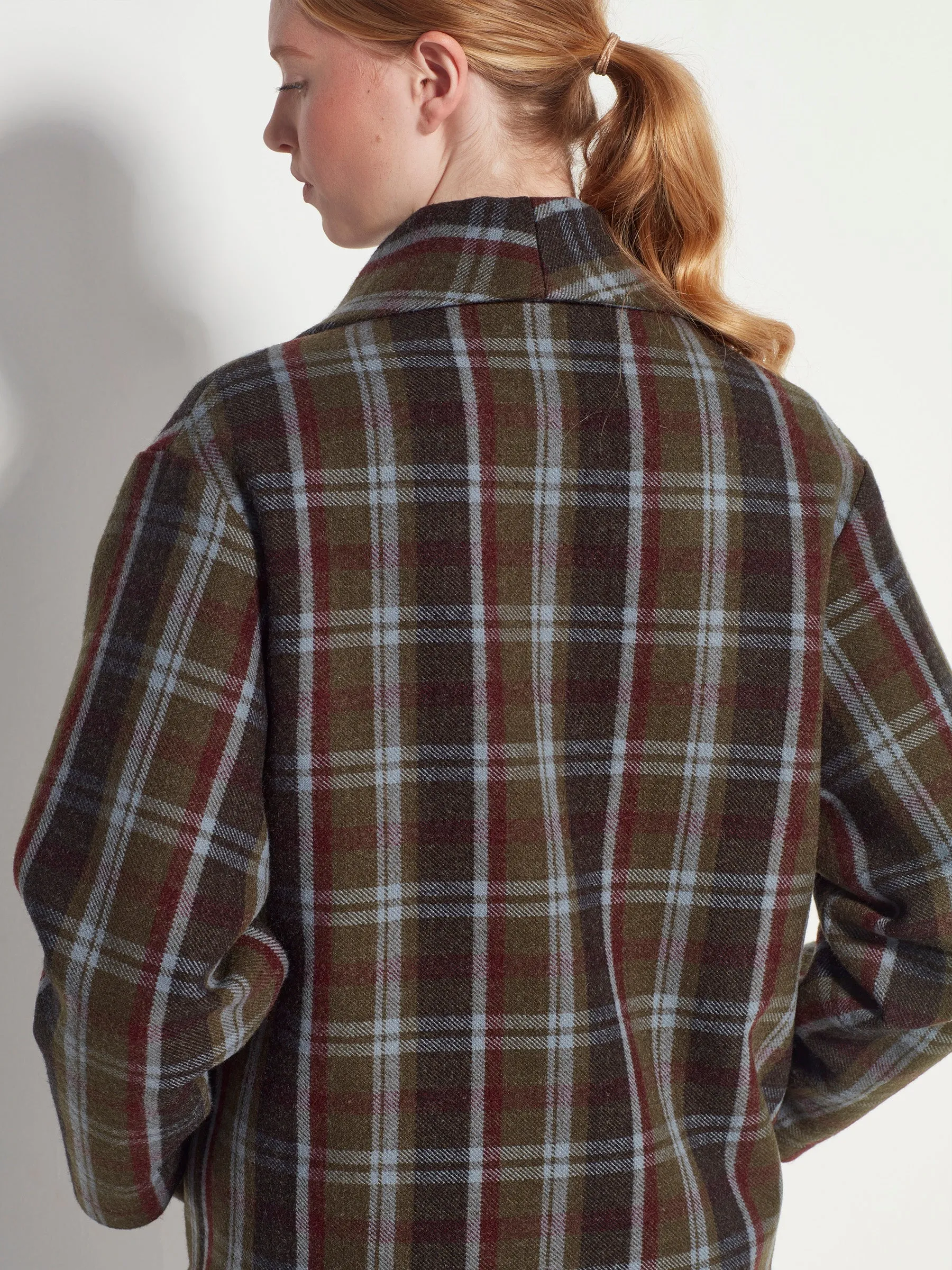 Juliette Hogan - Barb Coat Khaki Check