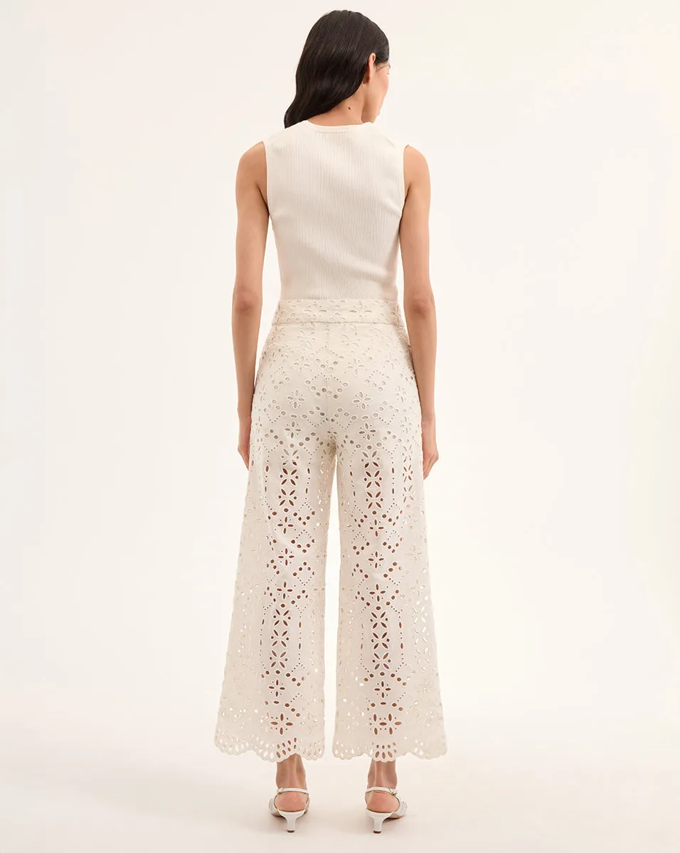 Kemper Cotton Eyelet Pant