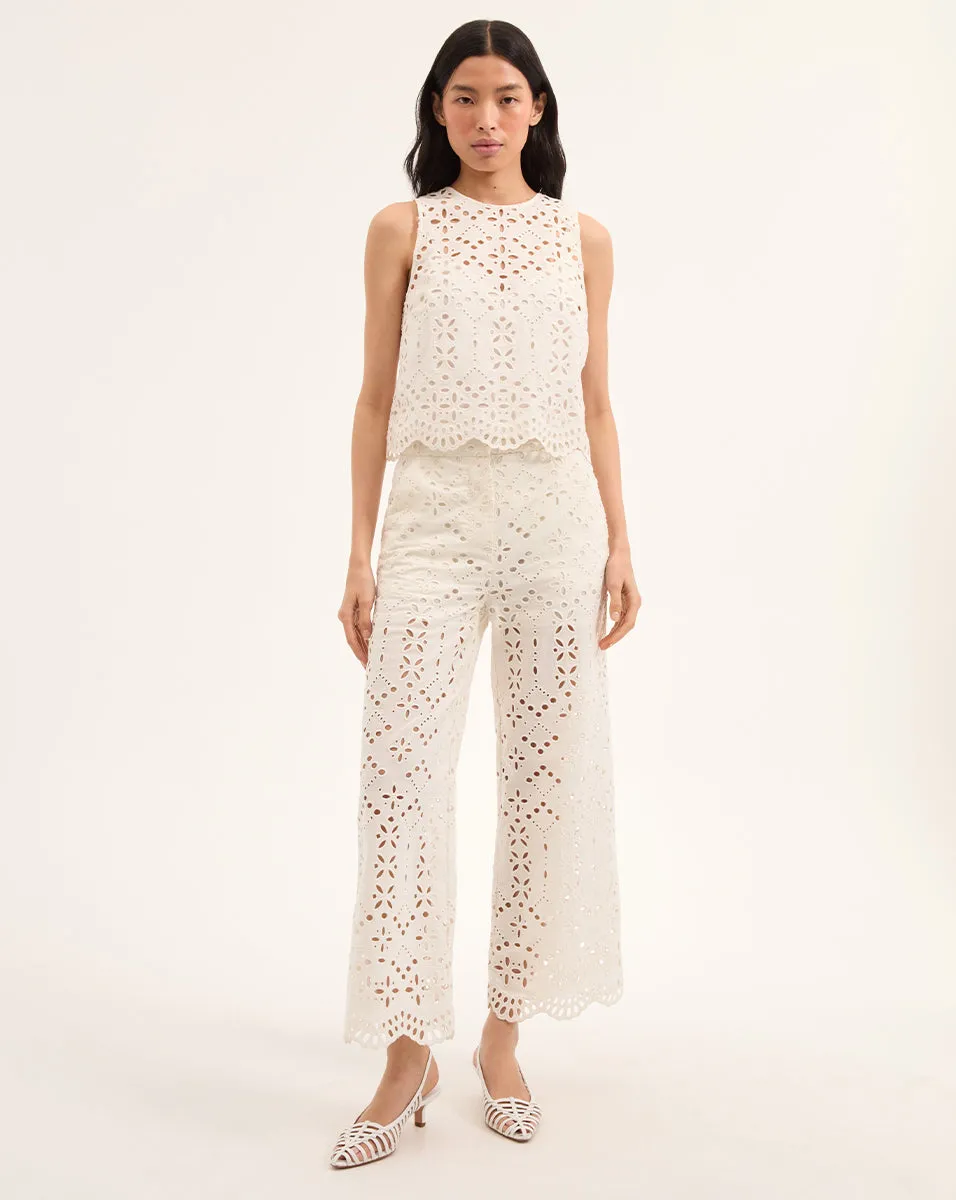 Kemper Cotton Eyelet Pant