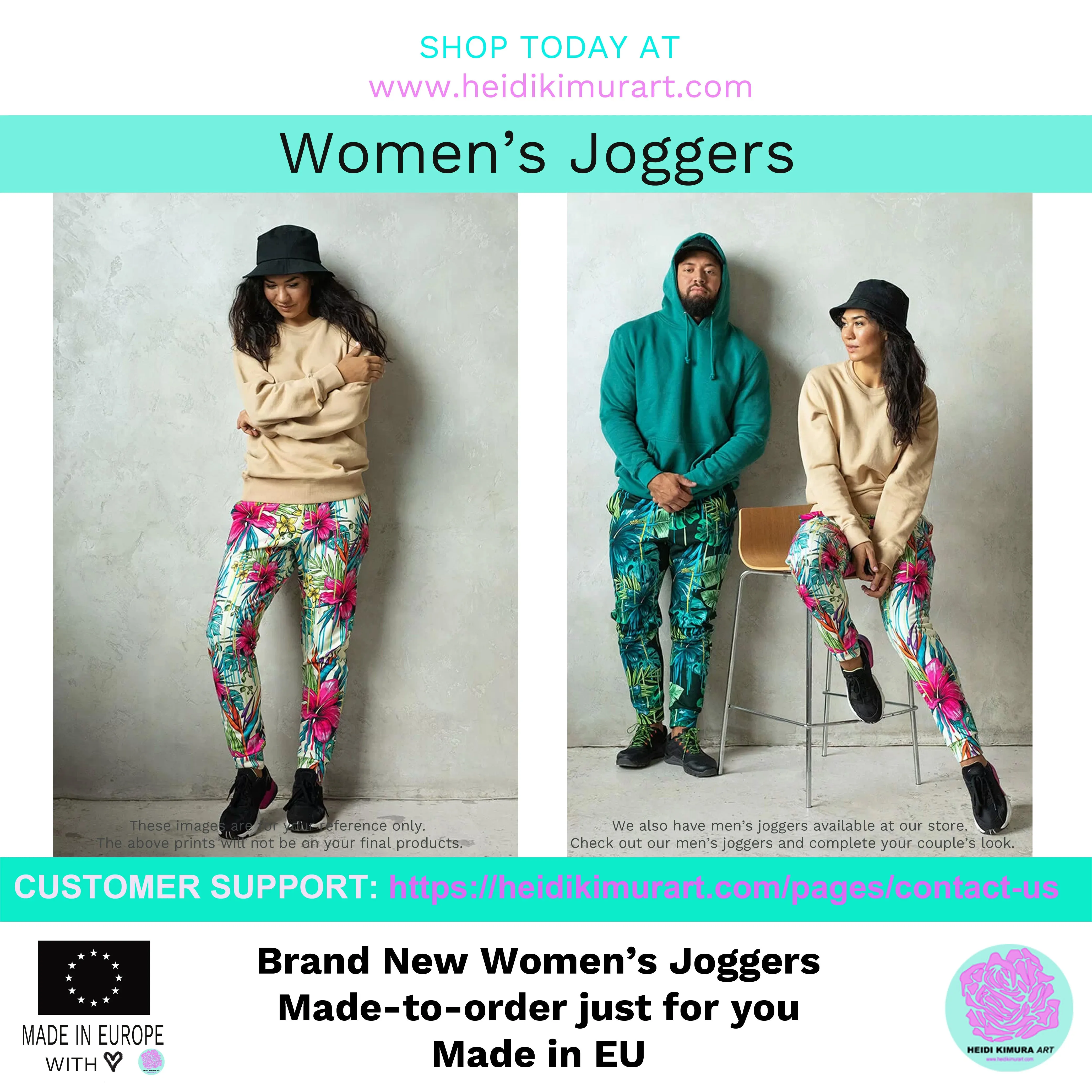 Leopard Animal Print Women's Joggers, Skinny Animal Print Ladies Sweatpants-Made in EU