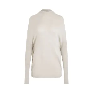 Light Weight Crater Knit Sweater in Pearl