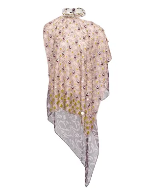 Lightweight Silk Satin Printed Blouse
