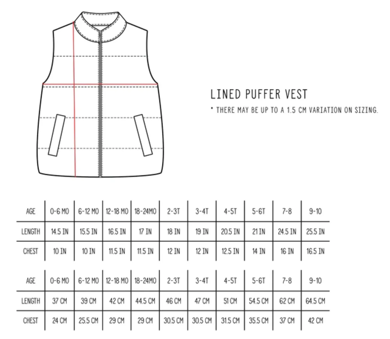 Little Bipsy - Sherpa Lined Puffer Vest in Ice