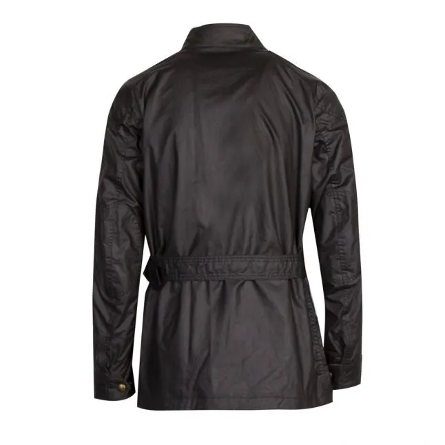 Mens Belstaff Black Trialmaster 6oz Waxed Jacket