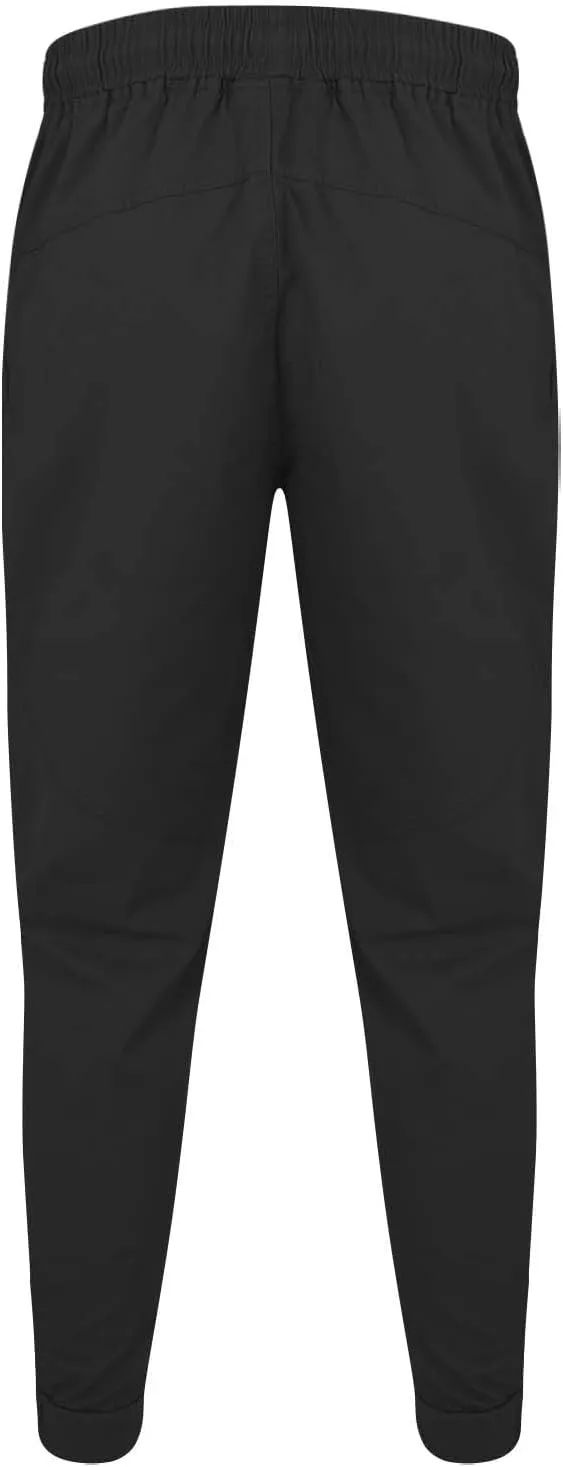 Mens Casual Cargo Pants Casual Elastic Waist Drawstring Trousers Slim Fit Cinch Bottom Tapered Sweatpants for Men