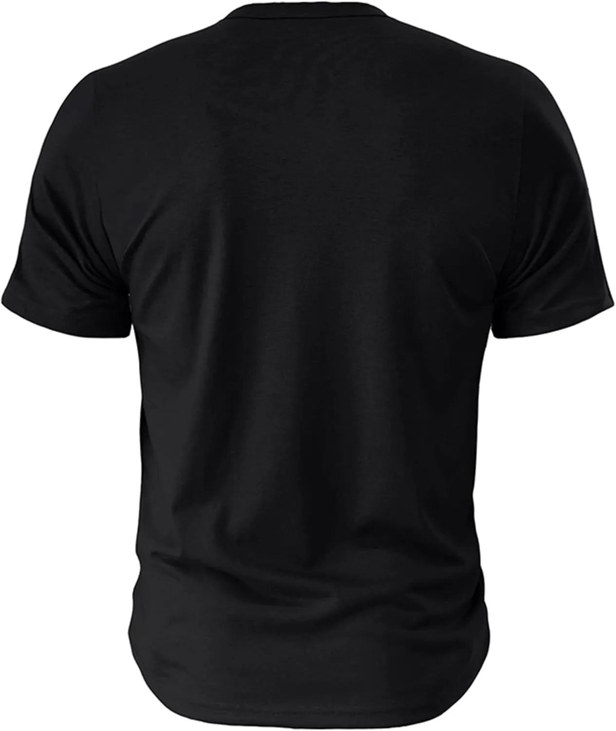 Mens Henley T-Shirts Slim Fit Shirts Casual Front Placket Short Sleeve T-Shirts Fashion