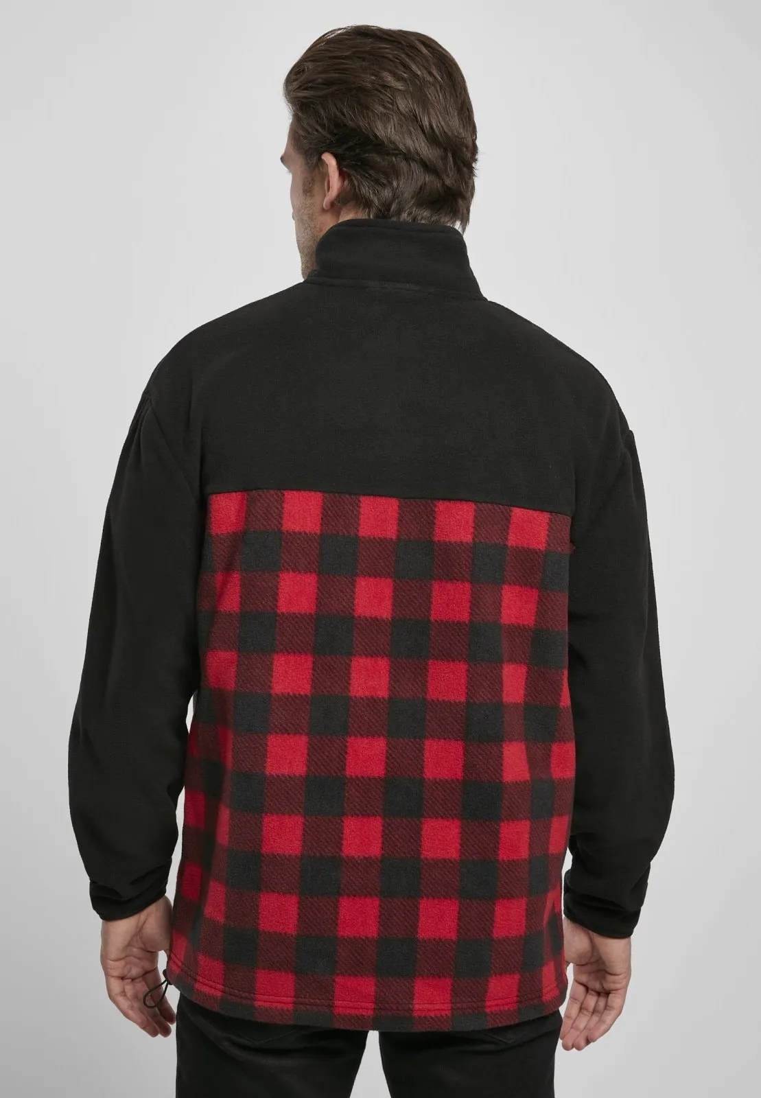 Men's Patterned Polar Fleece Track Jacket