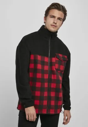 Men's Patterned Polar Fleece Track Jacket