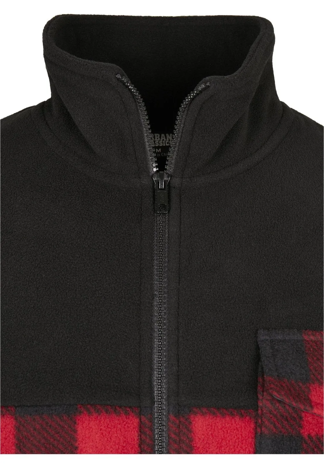 Men's Patterned Polar Fleece Track Jacket