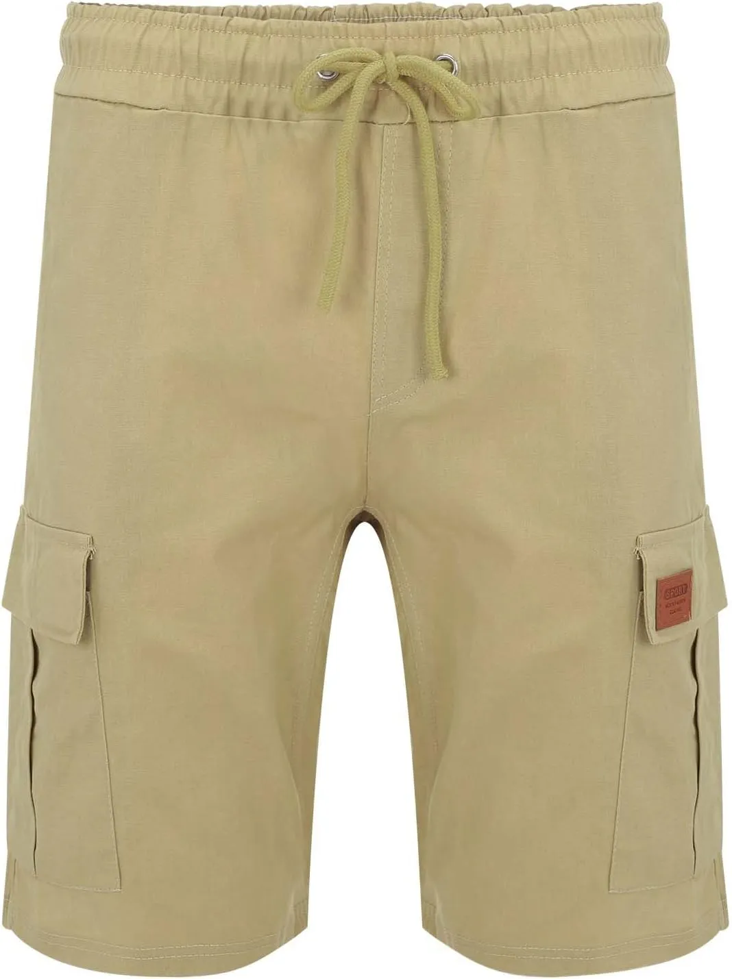 Mens Shorts 7 Inch Slim Fit Cargo Shorts Cotton Work Shorts Multi Pocket Casual Comfort Flex Waistband Shorts