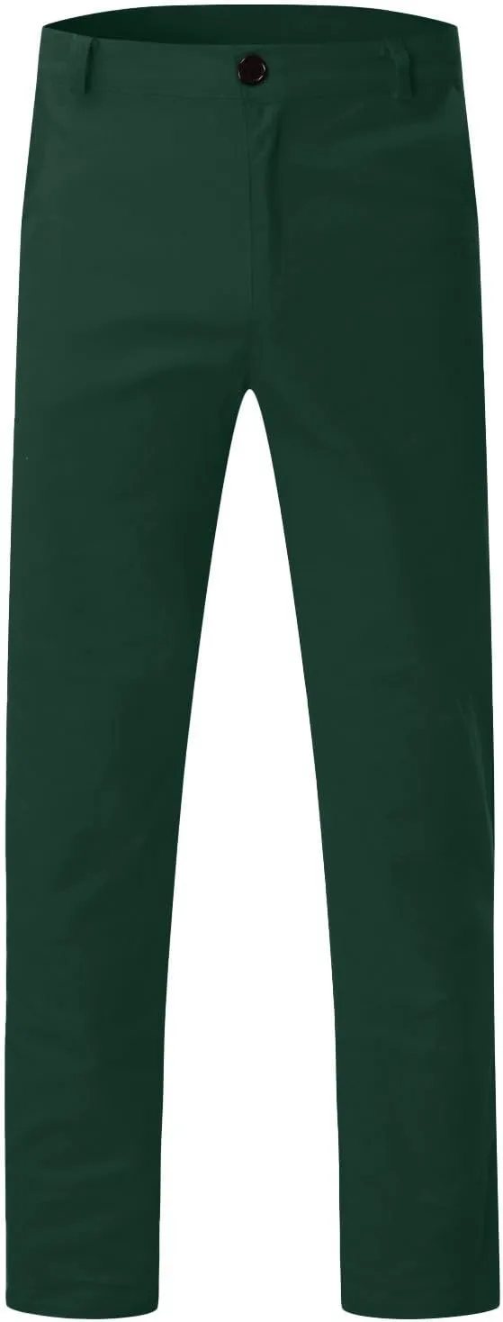Men's Skinny Fit Dress Pants Flat Front Casual Smart Trousers Trendy Business Work Chino Pants with Pockets Plus Size