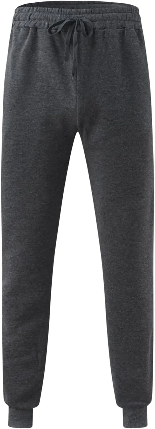 Mens Sweatpants Athletic Cargo Pants for Men Relaxed Fit Multiple Pockets Outdoor Straight Trouser Baggy Big and Tall