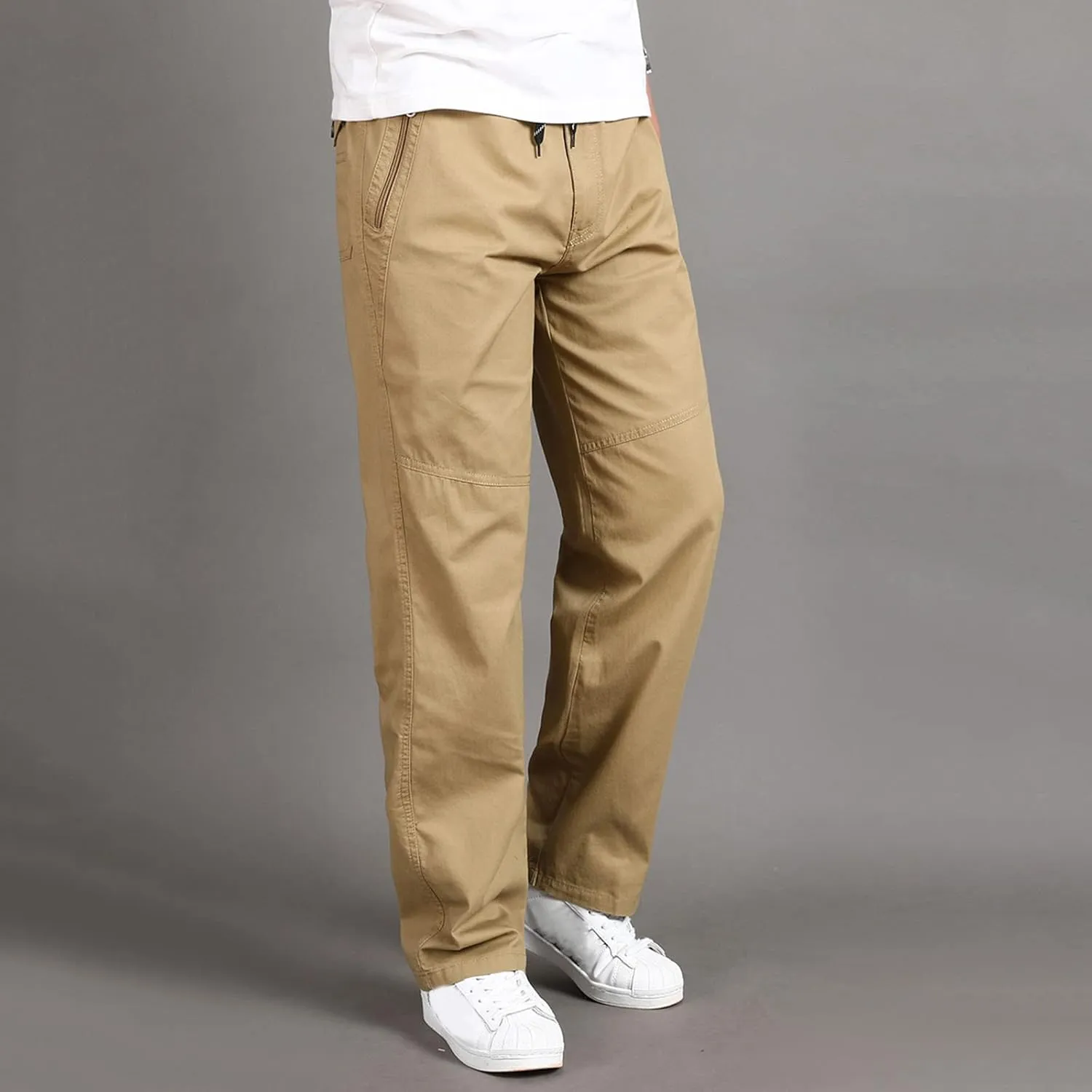 Mens Sweatpants with Pockets Big and Tall for Jogging Running Exercise Gym Workout Mens Zip Joggers Pants Casual Gym