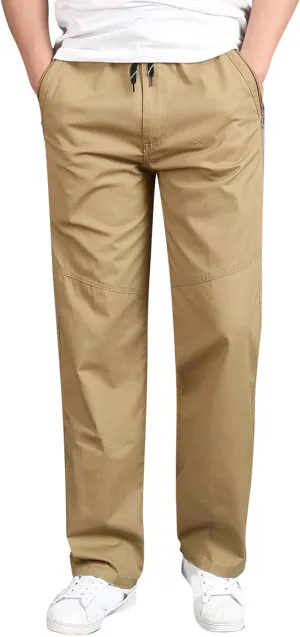 Mens Sweatpants with Pockets Big and Tall for Jogging Running Exercise Gym Workout Mens Zip Joggers Pants Casual Gym