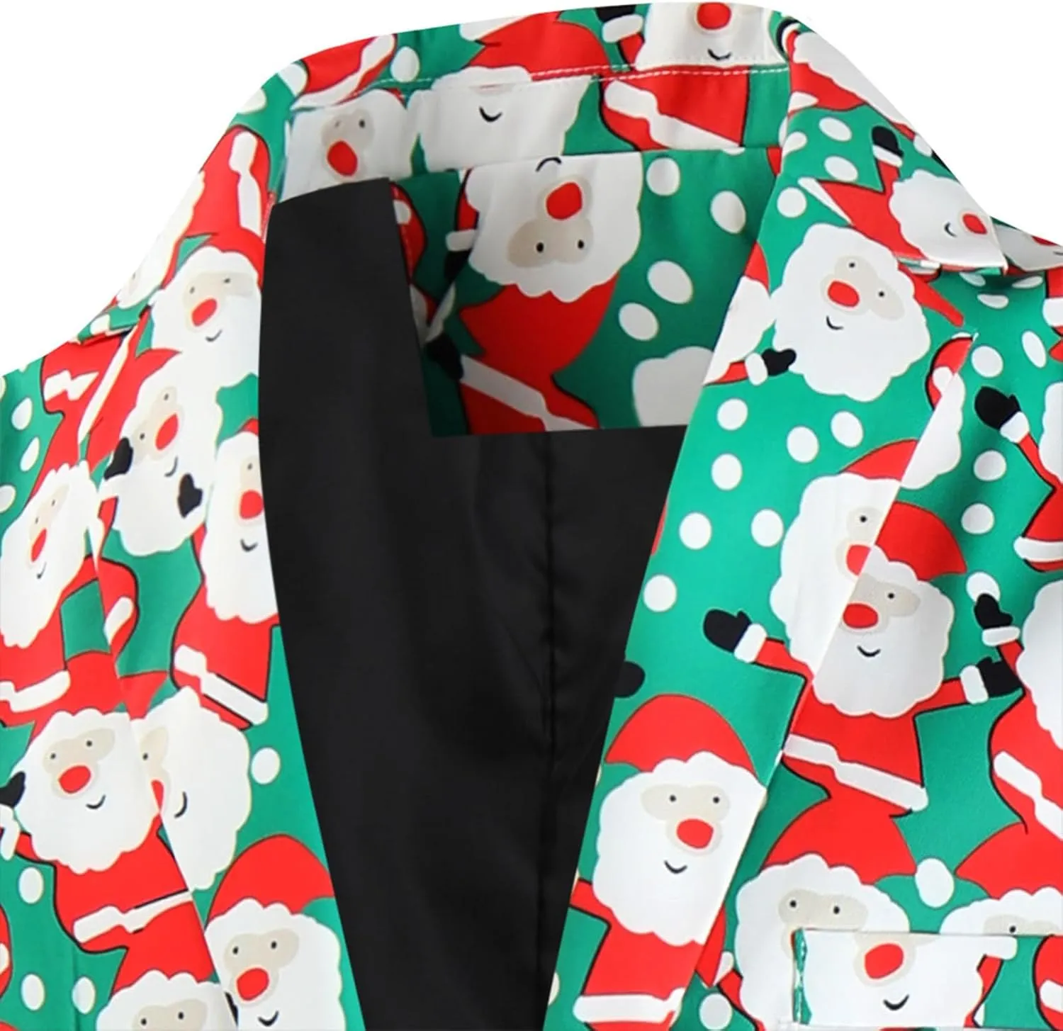 Mens Ugly Christmas Blazer Coats Lapel Party Jacket Xmas Tuxedo Jacket for Prom Wedding