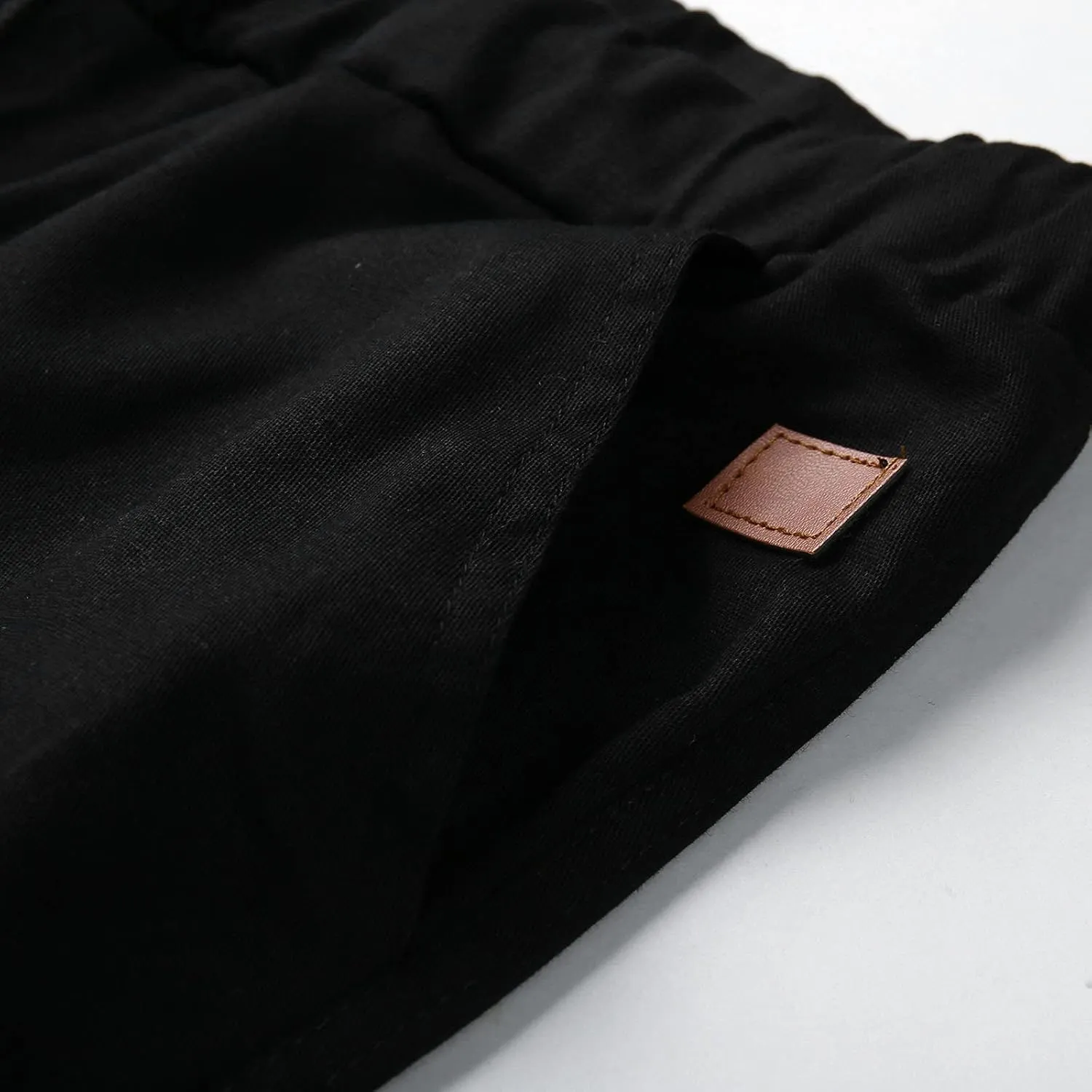 Mens Workout Cargo Sweatpants Heavyweight Fleece Cargo Sweatpants Stretch Elastic Waist Baggy Workout Jogger Pants