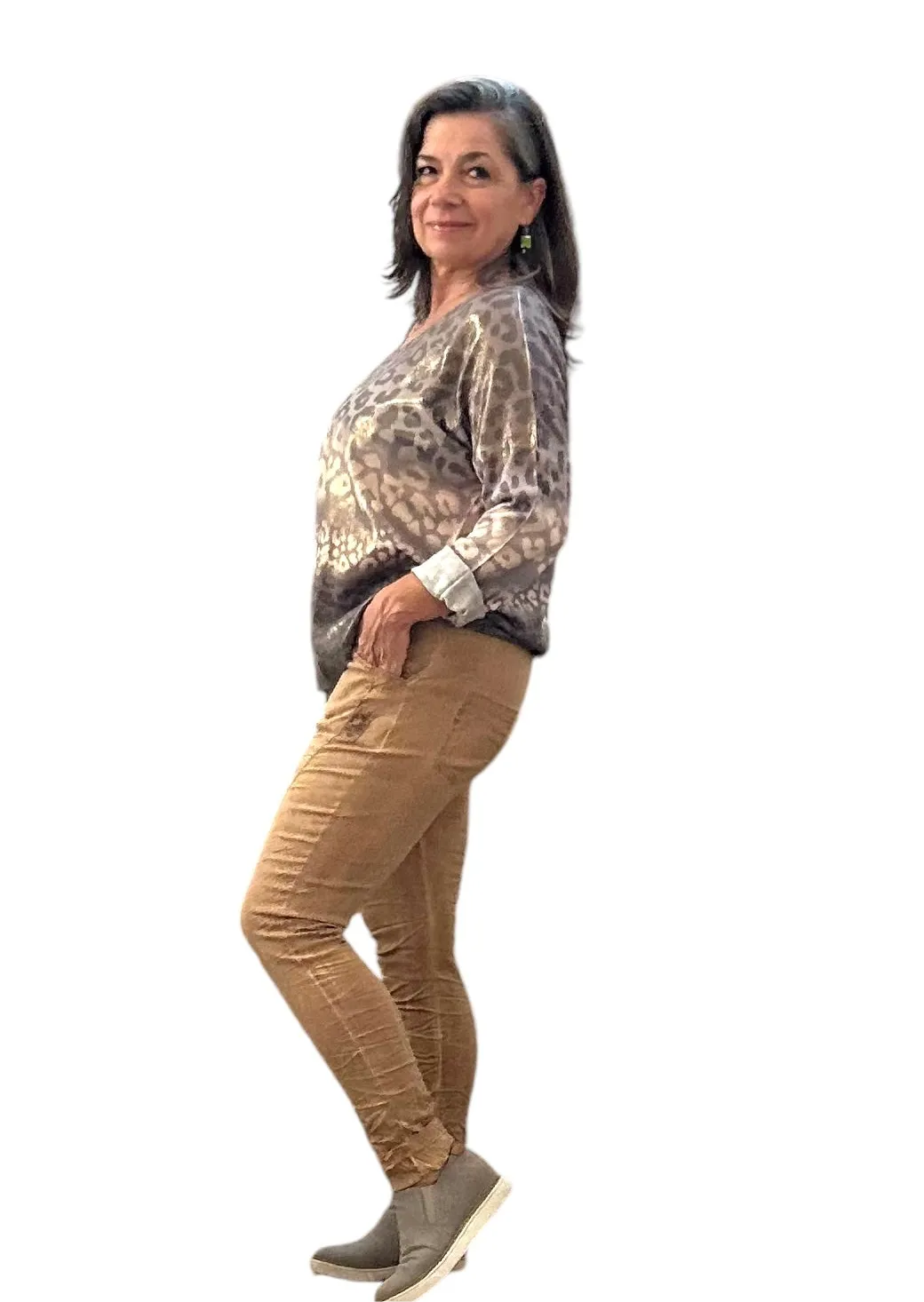 Mineral washed warm honey Italian Magic Pants