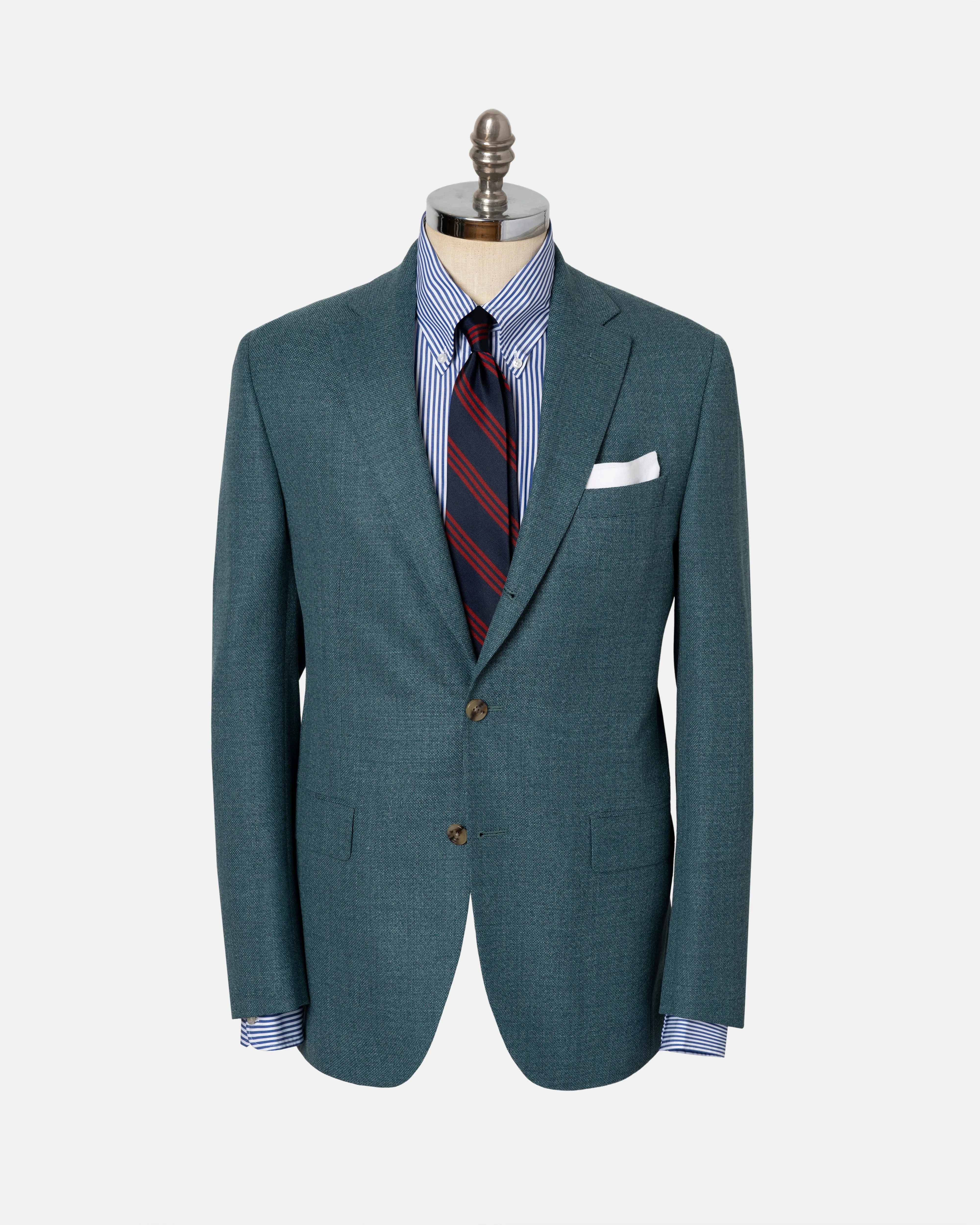 MOSS GREEN HOPSACK SPORT COAT