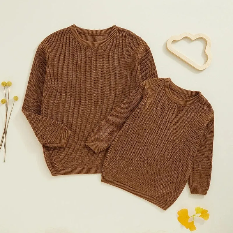 Mother and Me Matching Knitted Sweaters