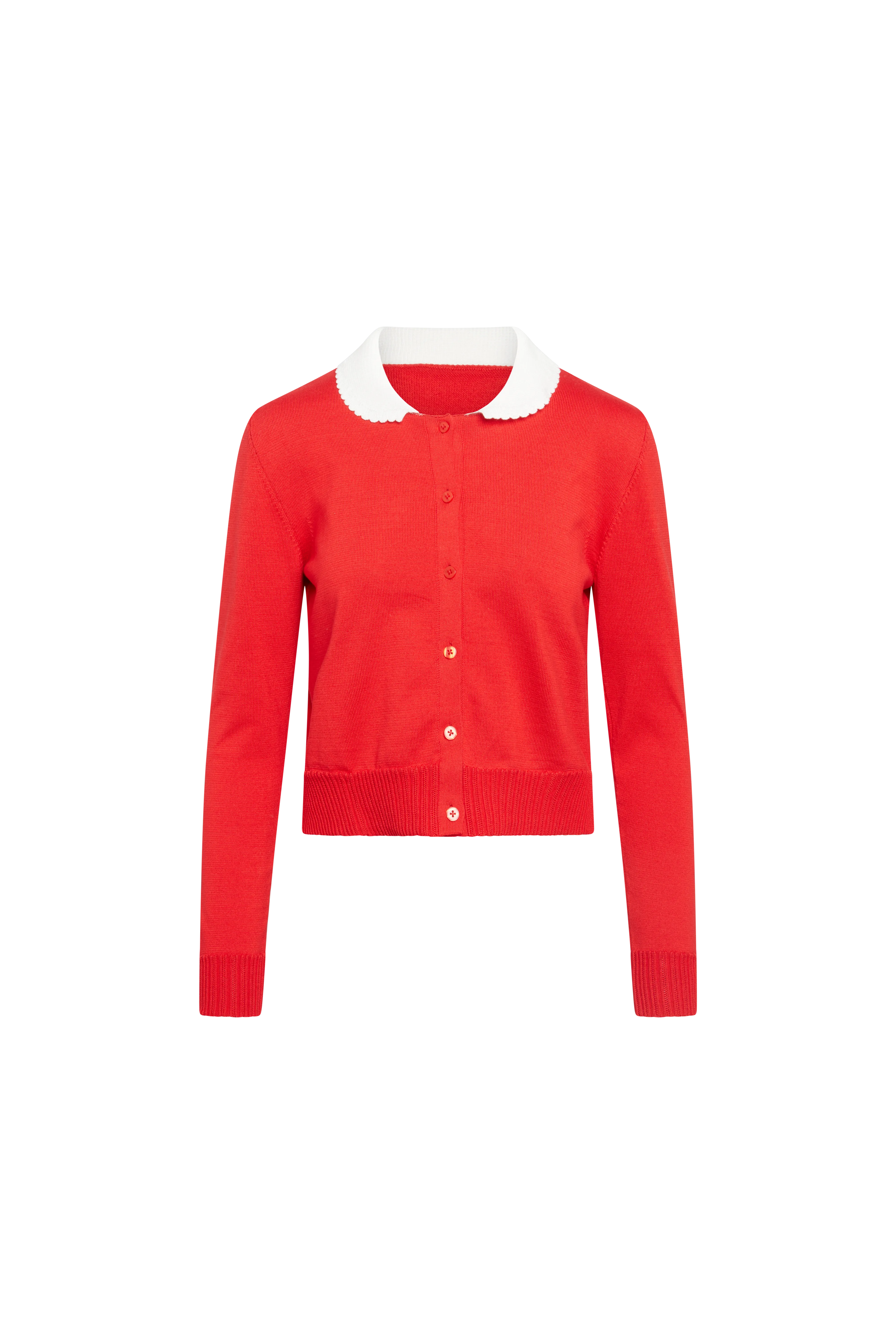 MS. PENNYWORTH CARDIGAN RED LONG