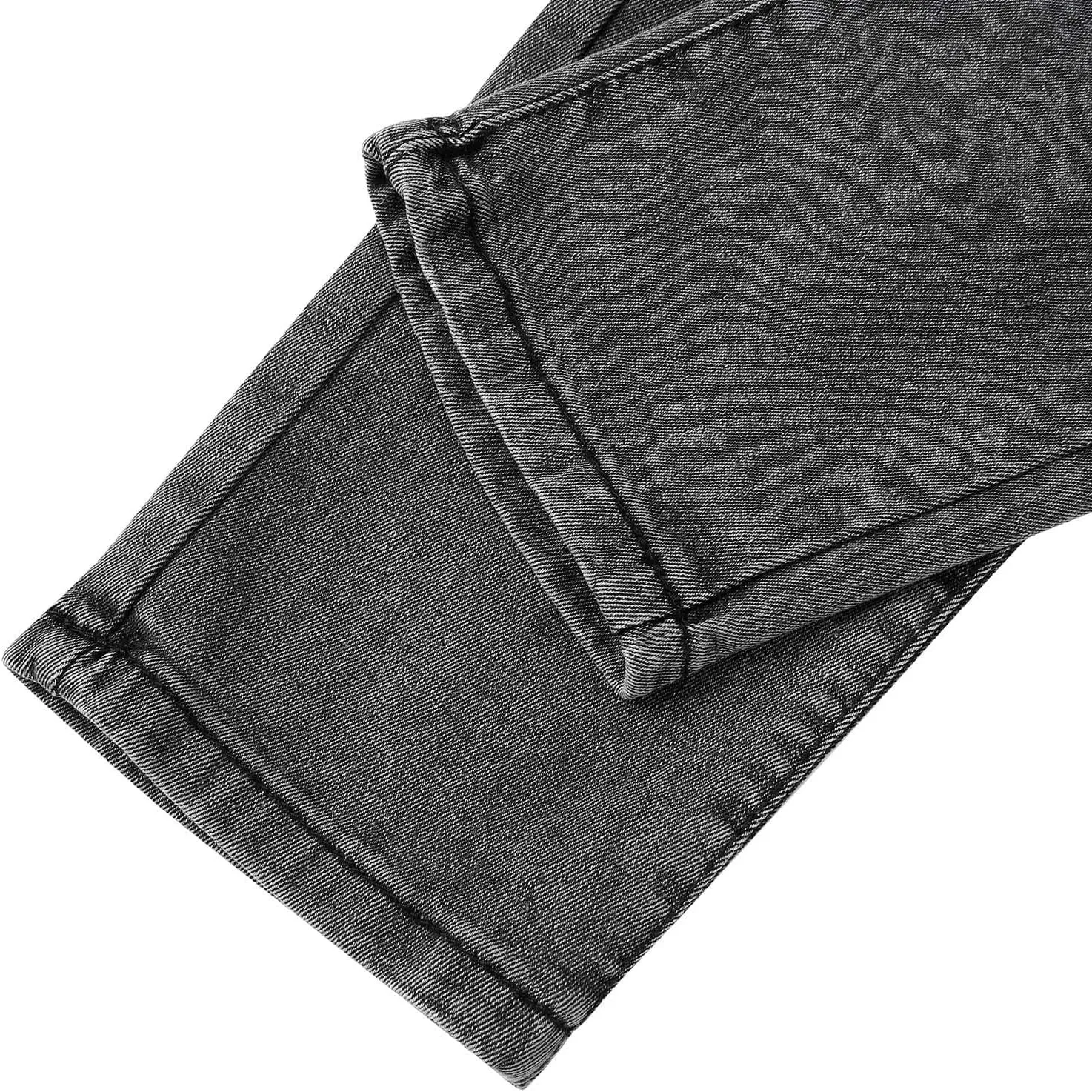 Muscularfit Men's Pants Casual Slim Fit Distressed Straight Legs Fashion Solid Jeans with Broken Hole Trendy Clothes 2023