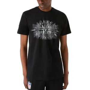 New Era Mens Las Vegas Raiders NFL Graphic Logo T-Shirt - Black
