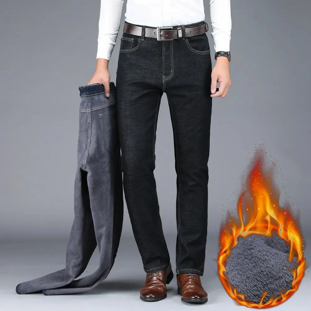 New Men's Warm  Denim Jeans.