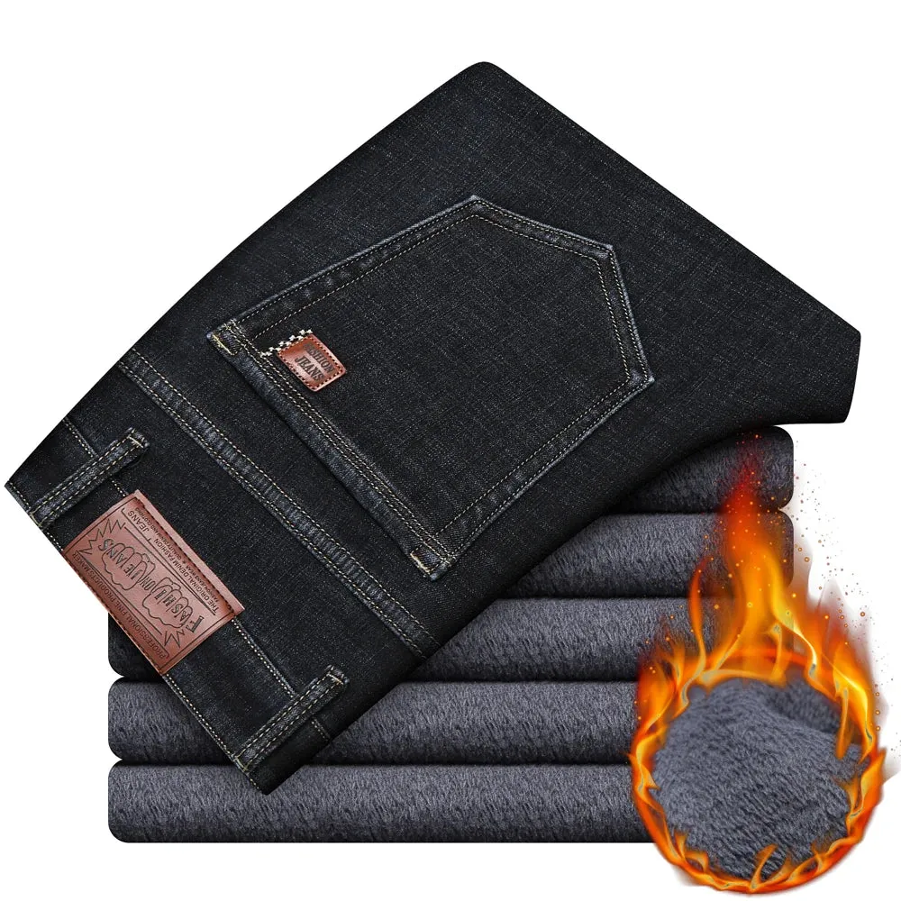 New Men's Warm  Denim Jeans.