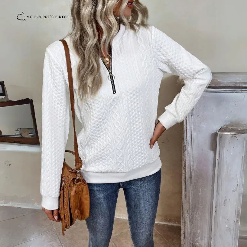 Nia™ Stylish Zipper Sweater