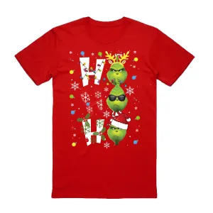 NNEDSZ 100% Cotton Christmas T-shirt Adult Unisex Tee Tops Funny Santa Party Custume, Shrek (Red), XL