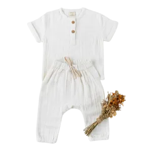 Organic Cotton Teddy T-Shirt - White