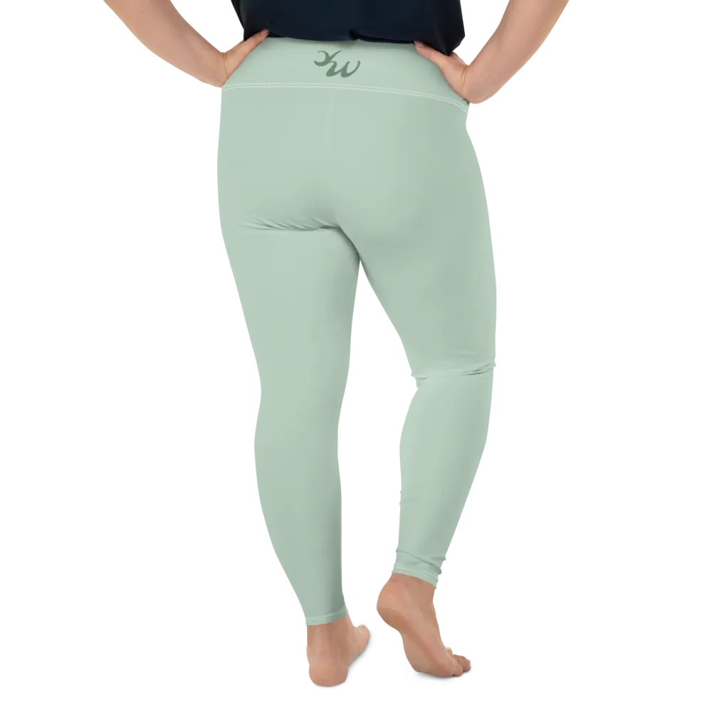 Pastel Green Plus Size Leggings
