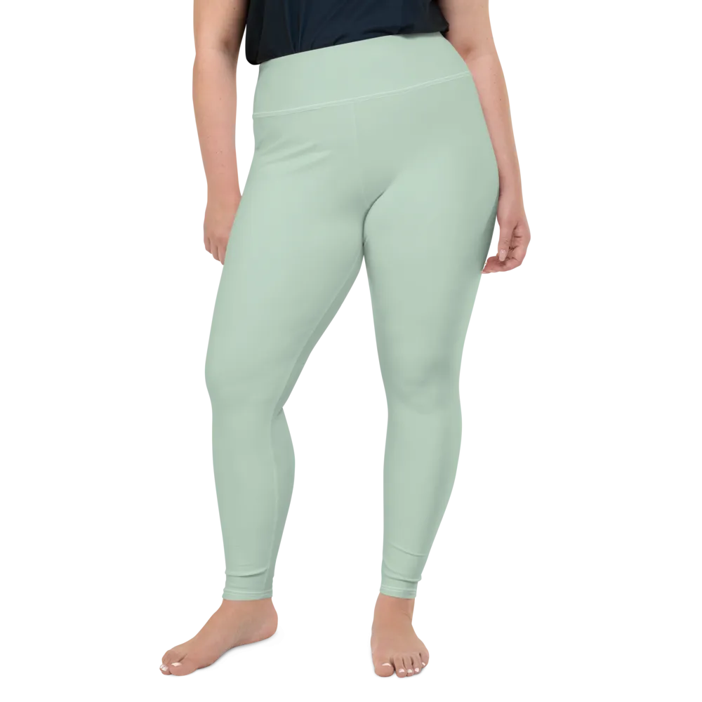 Pastel Green Plus Size Leggings