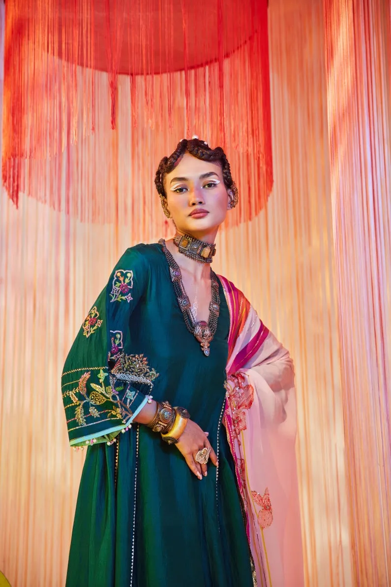 Pastel Pink Printed Dupatta