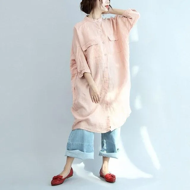 Pink Oversized Blouse