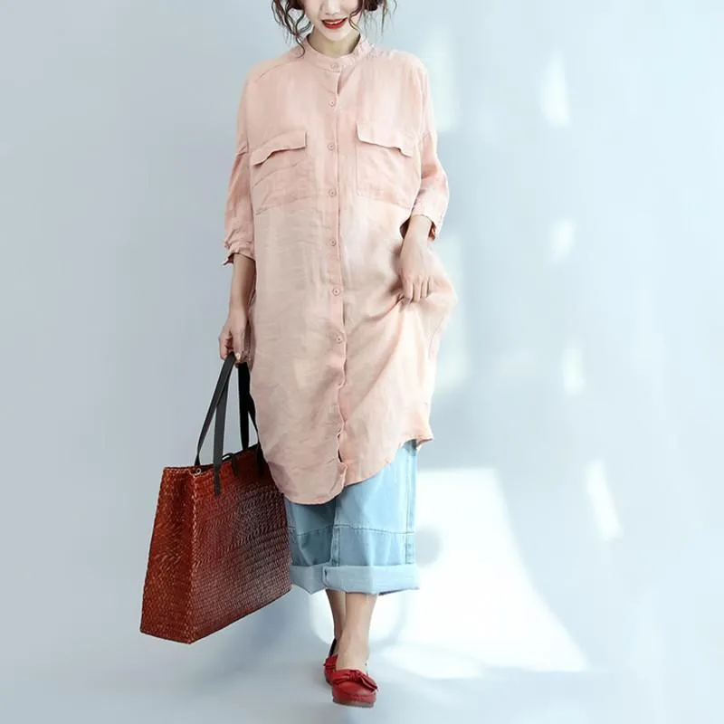 Pink Oversized Blouse
