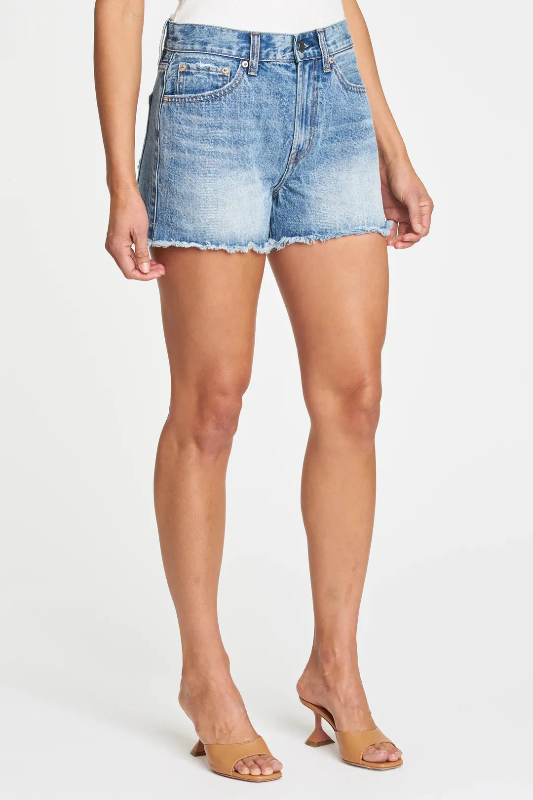 Pistola Nova High Rise Relaxed Cut Offs- Blossom