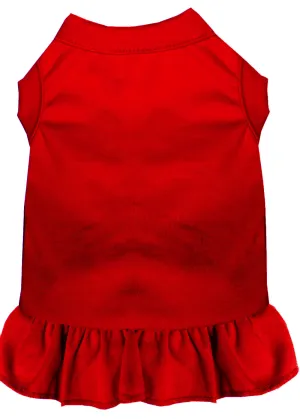 Plain Pet Dress Red 4x