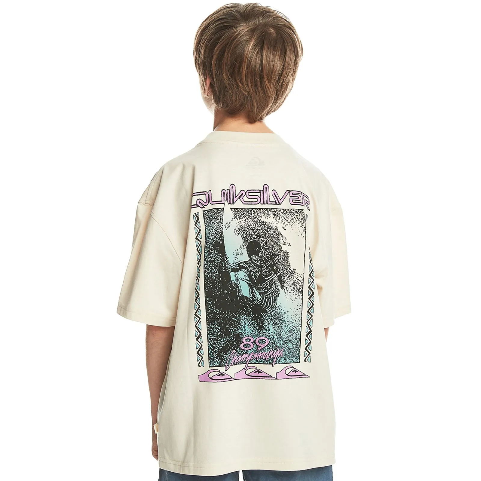 Quiksilver Kids Back Flash Short Sleeve Cotton T-Shirt