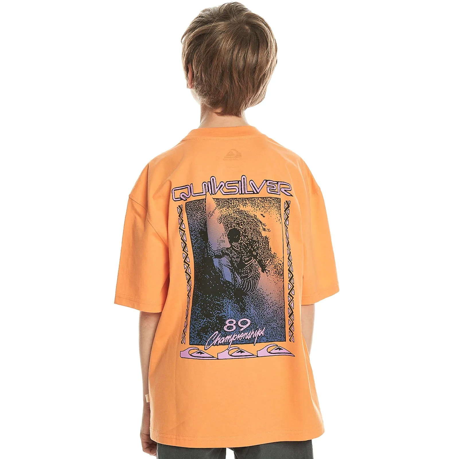 Quiksilver Kids Back Flash Short Sleeve Cotton T-Shirt