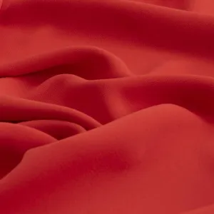 Red Poly Crepe 3599