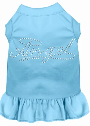 Rhinestone Angel Dress Baby Blue Med (12)