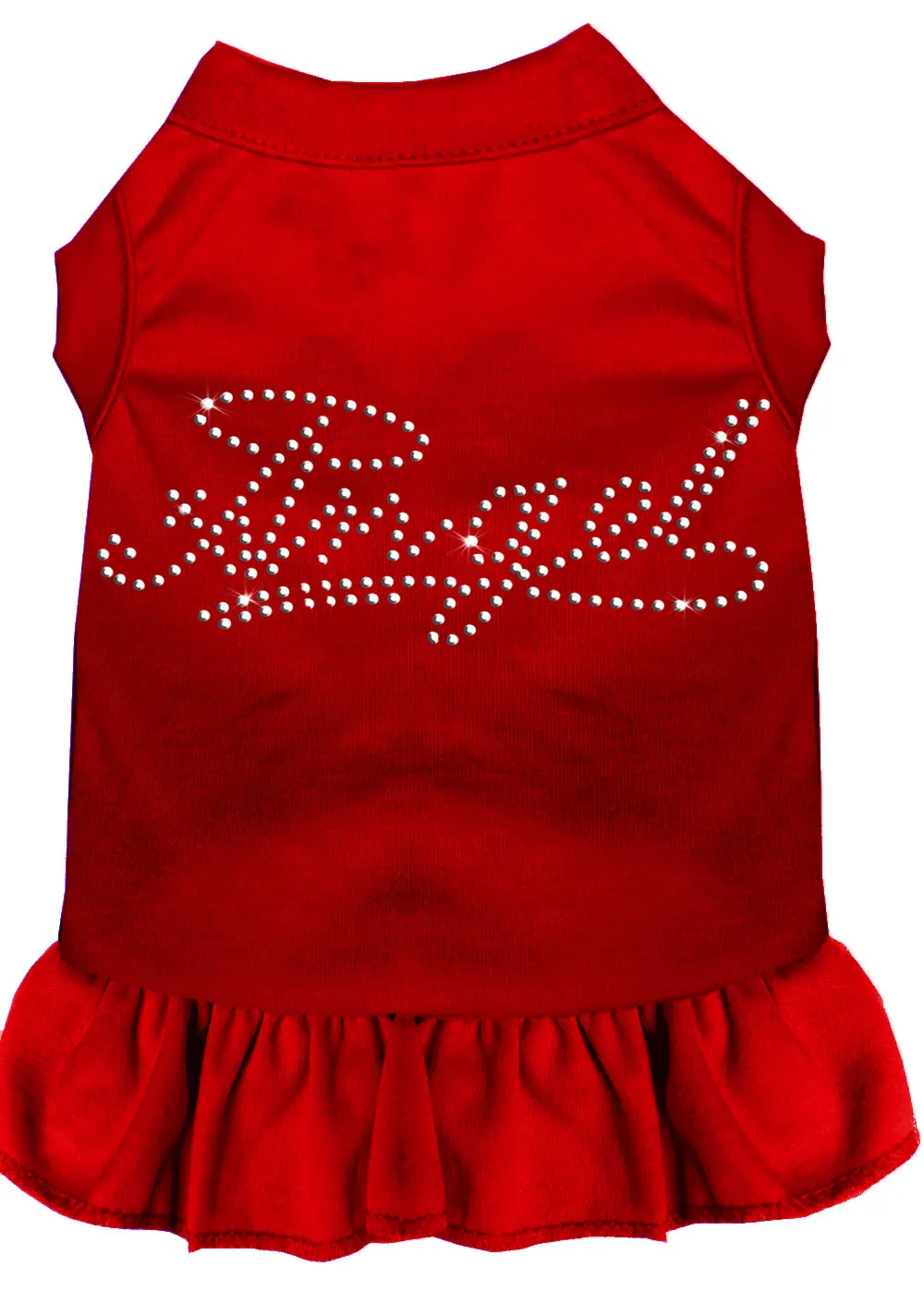 Rhinestone Angel Dress Red Med
