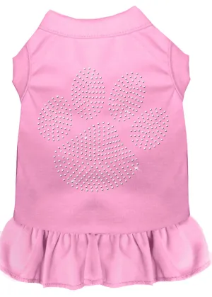 Rhinestone Clear Paw Dress Light Pink Xxl (18)
