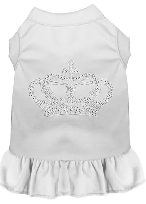Rhinestone Crown Dress White 4x